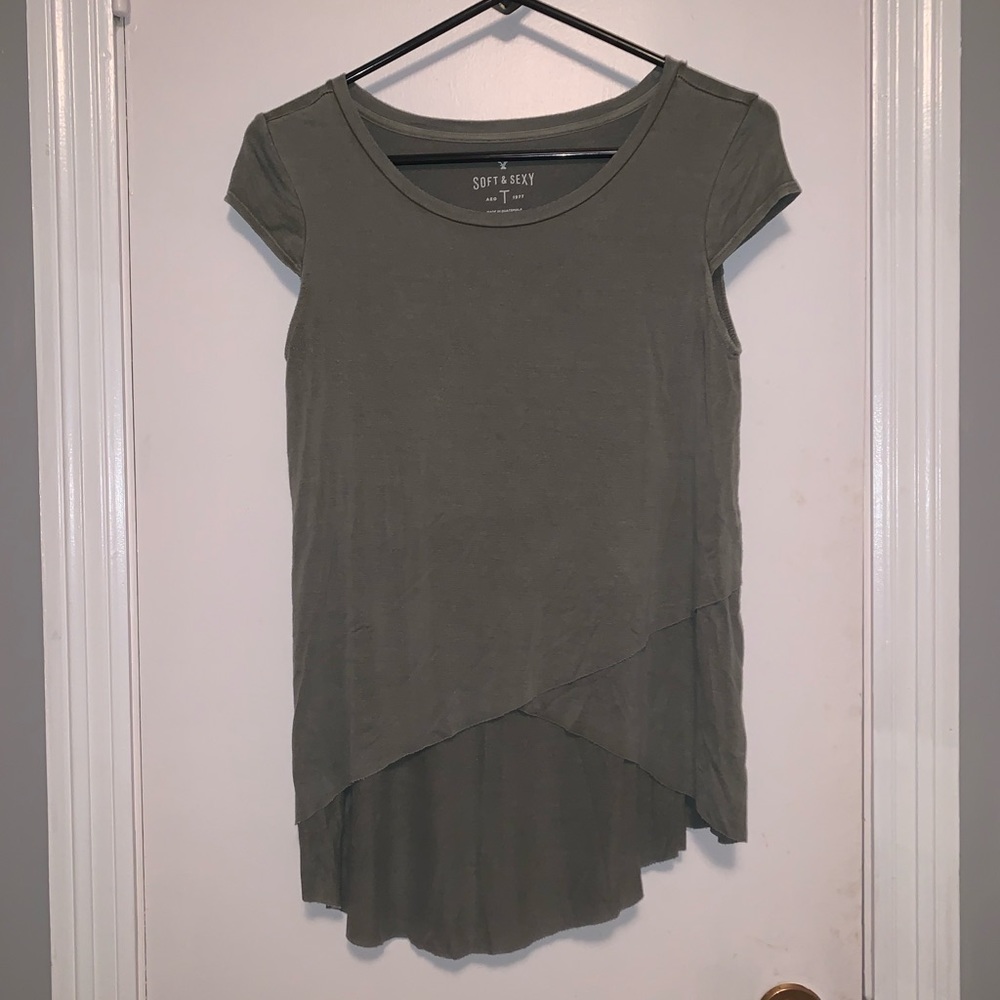 American Eagle high-low soft & sexy shirt